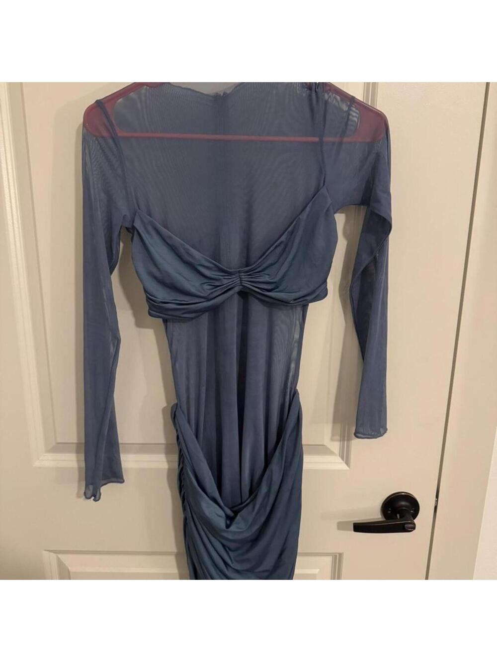 Oh Polly Women's Blue and Navy Dress